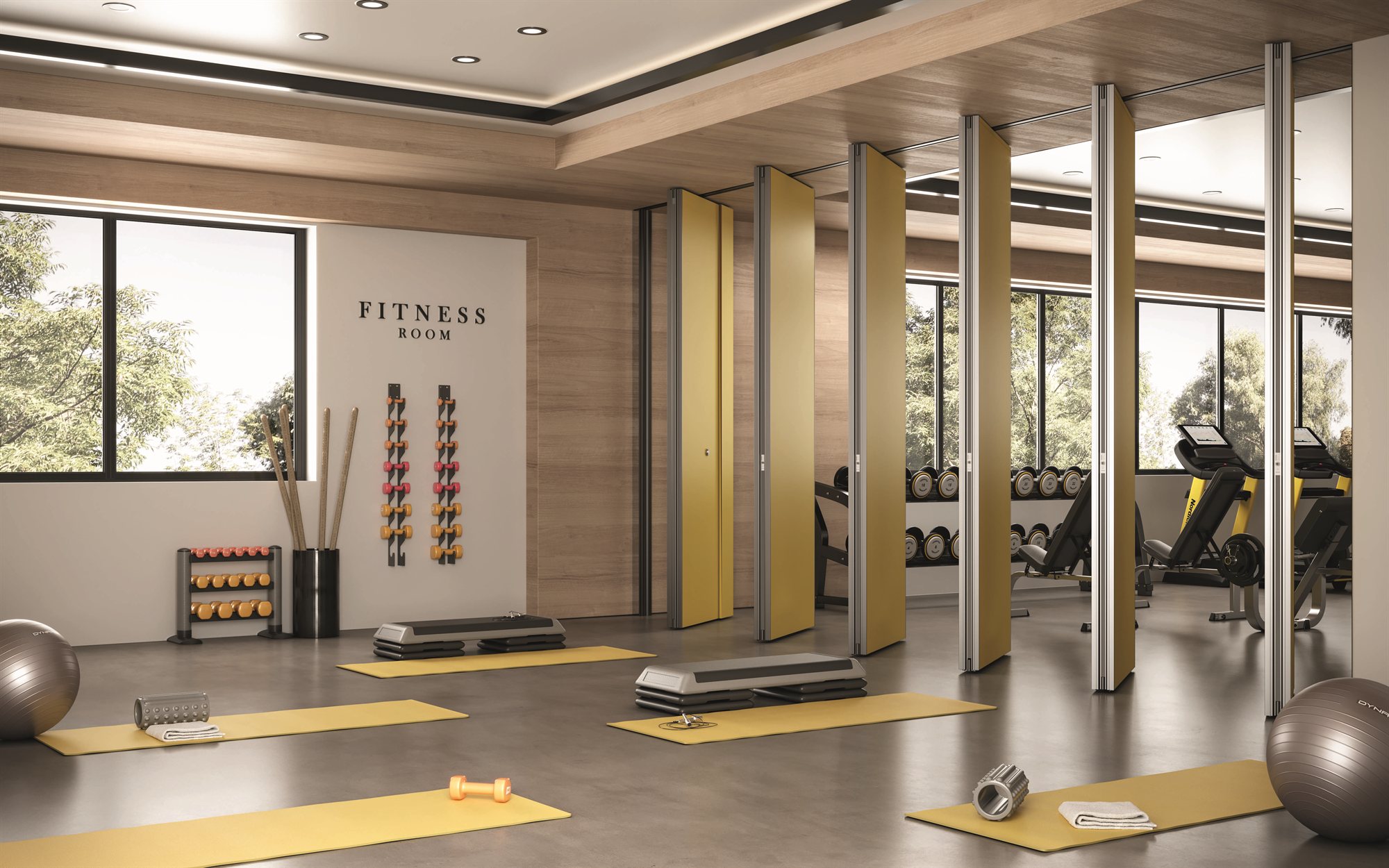 Estfeller — parete modulare D100 in palestra (4)